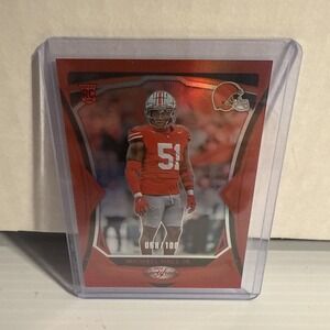 Michael‎ Hall Jr. 2024 Panini Certified Football Red RC /100 #143 Browns